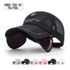 Unisex Summer Mesh Cap with Extended Telescopic Brim for Outdoor Sun Protection