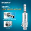 Niceden Стоматологический наконечник с низким числом оборотов, комплект, воздушная турбина, прямой, угловой, воздушный мотор, 2/4 отверстия
