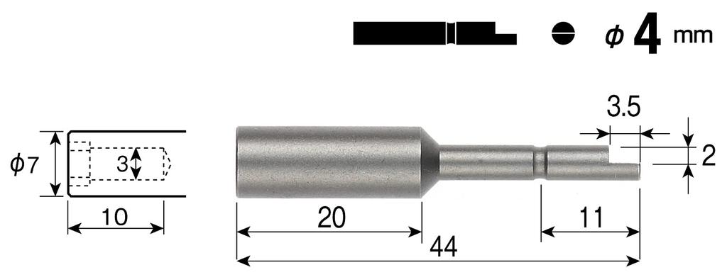 VESSEL Socket Bit D72H4 D72444 of (Pack 10)