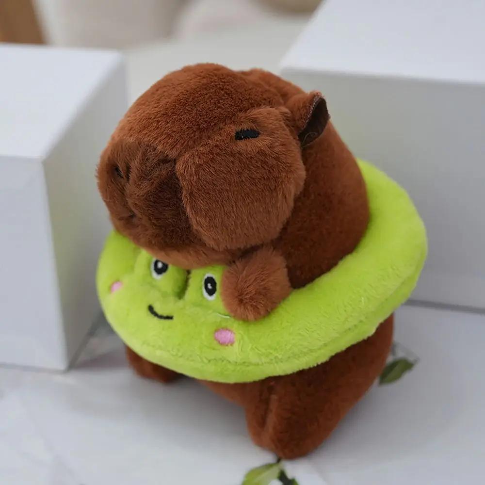 Stuffed Animals Cute Toy Capybara Bag Pendant Swimming Ring Capybara Plush Capybara Keychain Headgear Capybara Doll