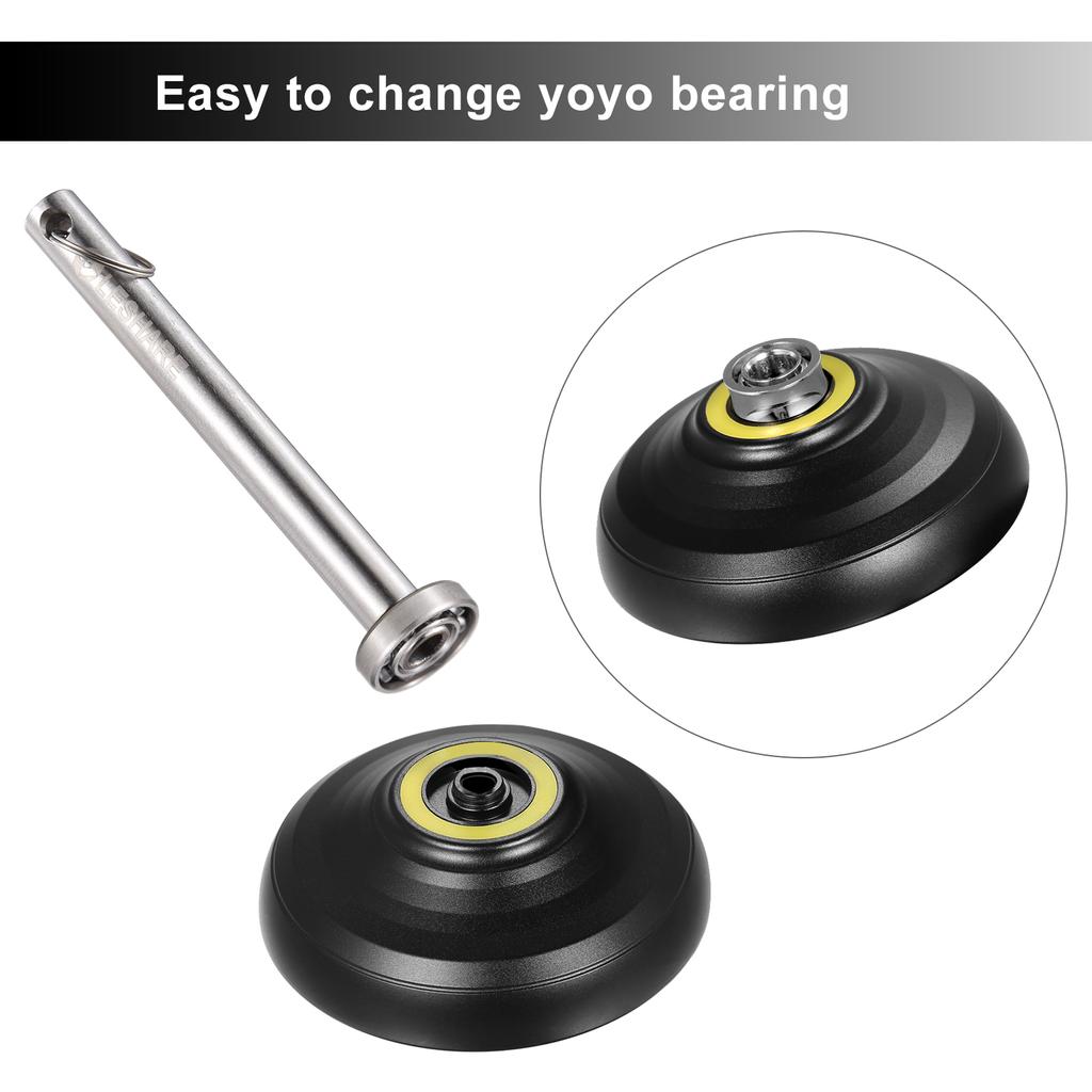 Yoyo Replacement 2pcs 8 Ball Responsive Yoyo Bearings with Short Axles and Bearing Remover Tool