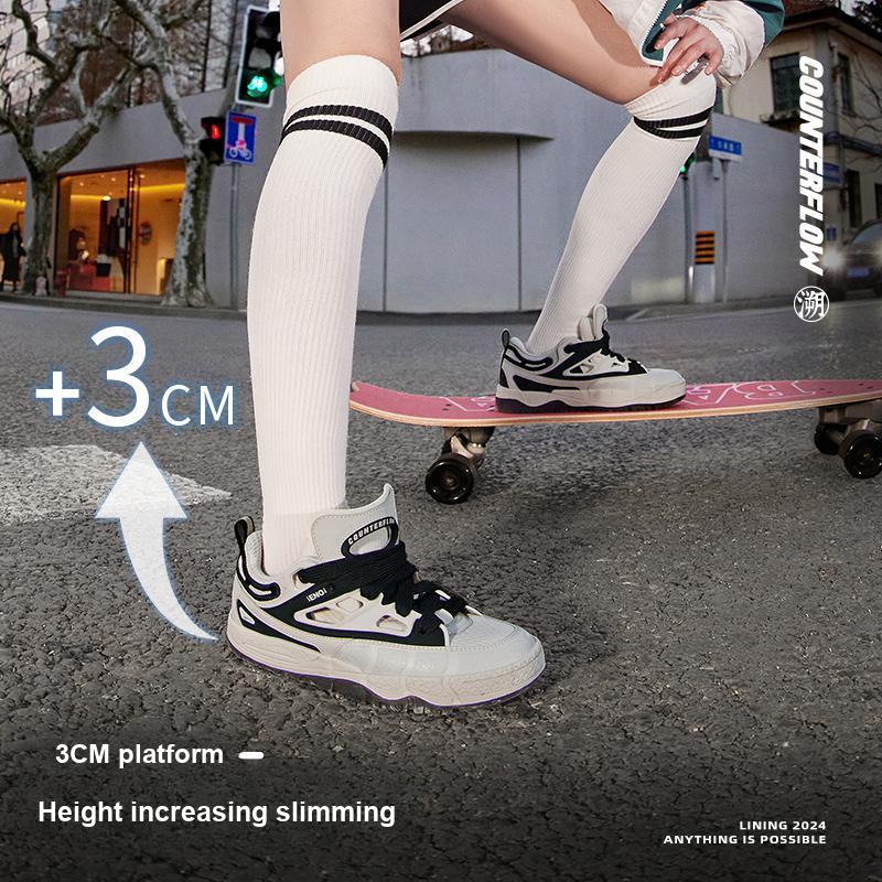 Li Ning CF Su Series Honor 3 SS удобные универсальные амортизирующие прочные низкие кроссовки женские кроссовки серые черные AGLU064-3