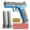 Continuous Firing Toy Gun SIG17 Shell Ejceting AutomaticEVA Foam Blaster Outdoor CS Shooting Weapons Pistol for Kids Gift