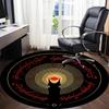 1 шт. Круглый ковер для офиса «Властелин колец», коврик для помещений, подходит для офиса, спальни, гостиной, домашнего декора, декор комнаты a0926176