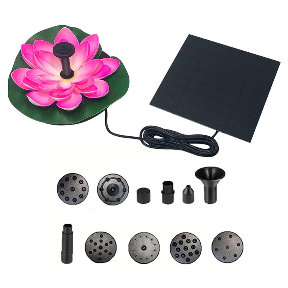 Фонтанный насос Lotus Solar, работающий на солнечной энергии, безщеточный, искусственный фонтан с цветами лотоса, декор для бассейна у дома для птиц