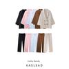 Kaslead New Arrival Women's Fashion Style Ruffled Suit Outwear Casual Pants 4387127 4387027