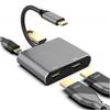 USB-C концентратор 4-в-1 с двойным HDMI-адаптером для MacBook