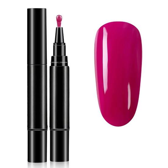 1/6Pcs Nail Polish Pen 3-in-1 Quick Dry Long Lasting High Gloss DIY Manicure Nail Art Natural Nude Women Girls Fingernail Toenail Gel Polish Pen