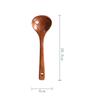 1PCS Wooden Spoon Kitchen Cooking Utensils Tool Soup Teaspoon Catering  Soup Spoon Long
