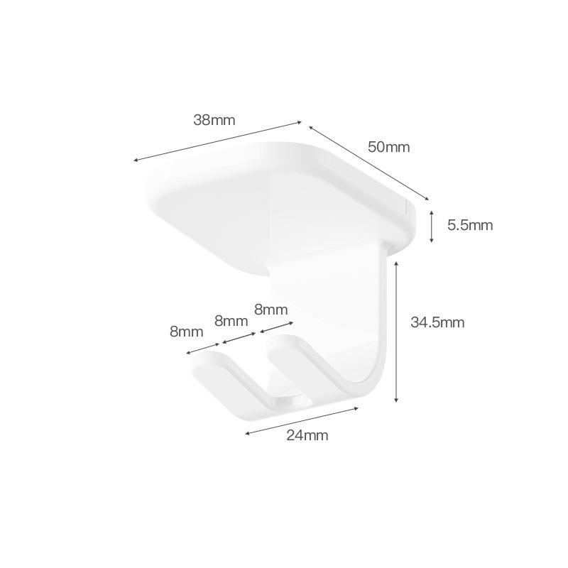 Wall Mounted Toothbrush Holder Bathroom Storage Rack No Drilling Required Self Adhesive Bathroom Organizer Shelf