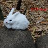 15Cm Realistic Plush Rabbits  Lifelike Animal Easter Bunny Toy Birthday Gift