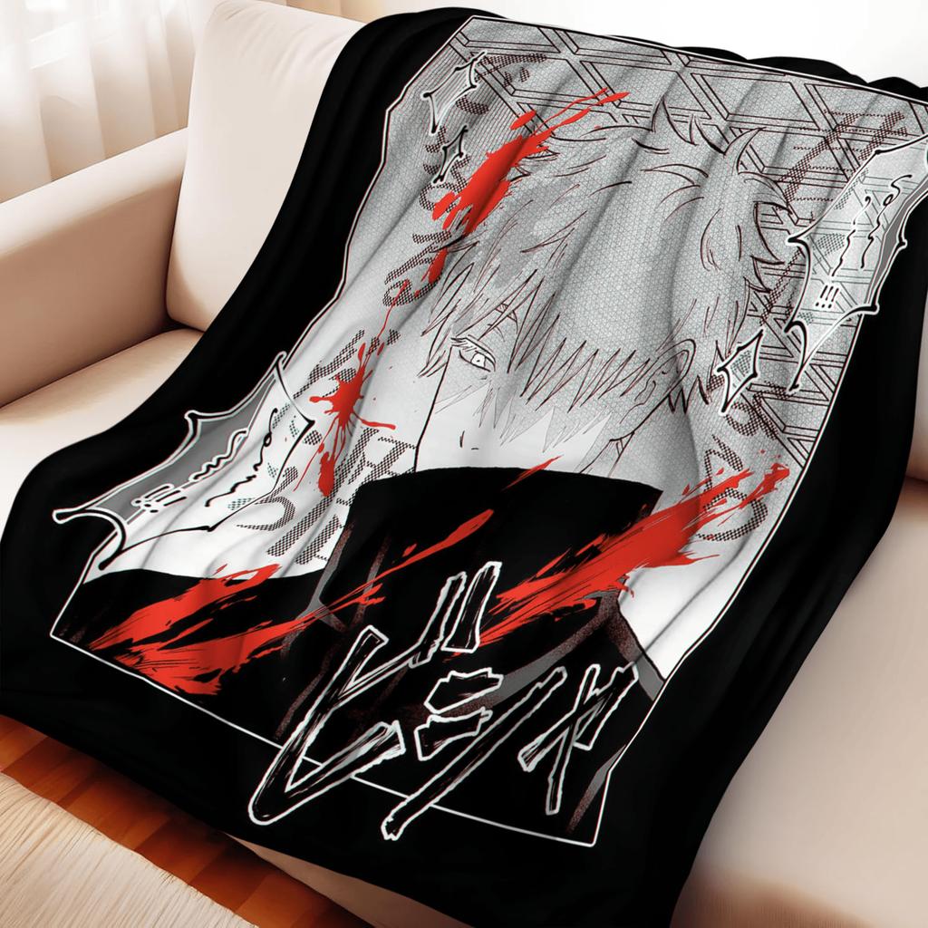 Trendy Anime Flannel Bed Fashion Blanket - Extra Warm Microfiber Sleeping Fashion Blanket 130x150cm