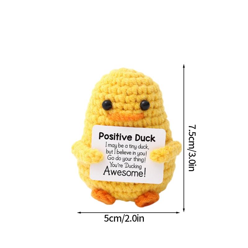 Positive Potato Desk Accessories Crochet Ornament Kawaii Woven Figurine Desktop Offices Accessories Gift for Children Room Decor