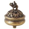 1pc Portable Alloy Elephant Tripod Feng Shui Incense Disc Burner, Incense Chip Burner Mini Antique Home Decor (Without Incense)