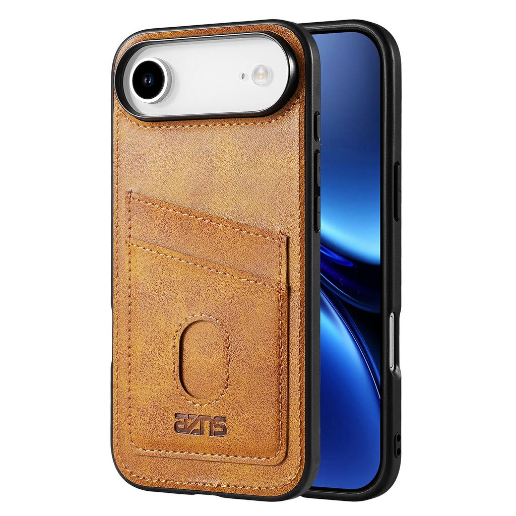 AZNS K1 Series For iPhone Air Case Calf Texture Anti-Drop PU+TPU Phone Cover