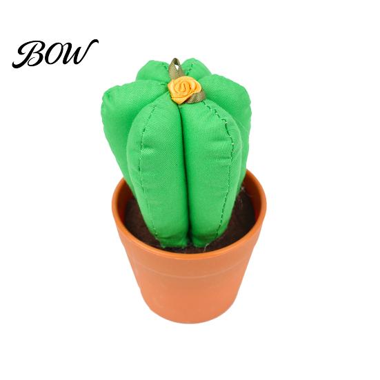 Handmade Non-woven Plant Cactus Ornaments, Soft Fabric Artificial Potted for Desk Durable Desktop Decoration Decor, No Watering Mini Gift Home