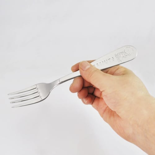 Skater Stainless Steel Fork Adult Engraved Snoopy FS1C-A