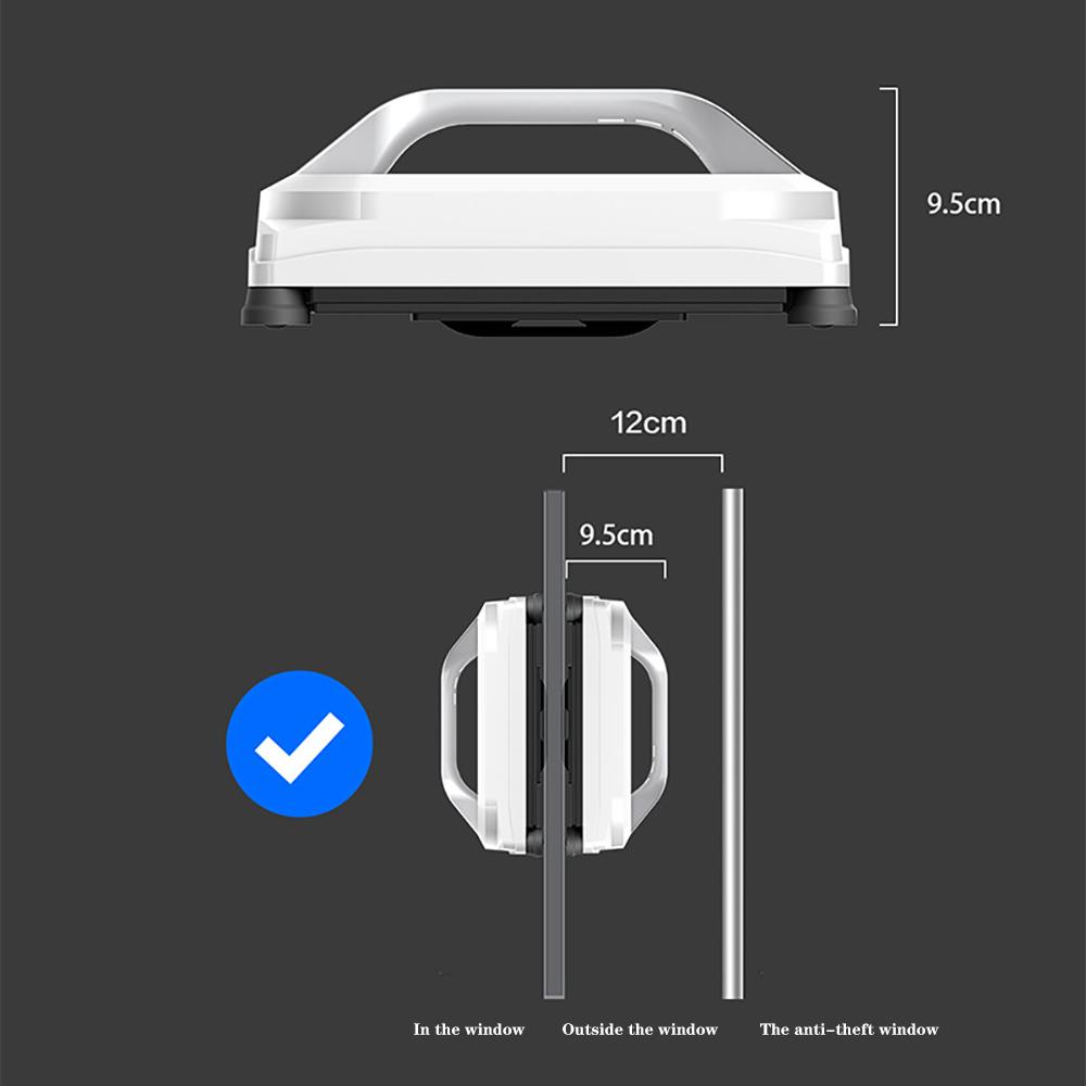 Robot Window Cleaner Washer Robotic for Frameless Glass High Suction 3000Pa Electric Smart Vacuum Cleaner Automatic Washer Wiper