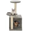 VidaXL Cat Tree with Sisal Scratching Posts 60 Cm Grey