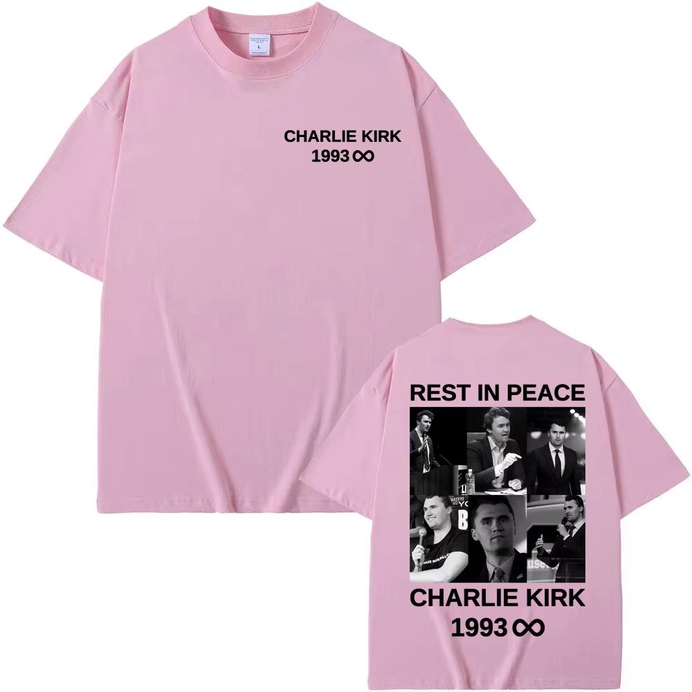 Rest in Peace Charlie Kirk Graphic Tshirts Men Women Retro Fashion Casual ONeck Tshirt Comfort Classic Hip Hop Street T Shirt