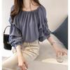 Women's Satin Chiffon Shirt - Stylish Long Sleeve with Beaded Detailing, 2023 Spring Design.