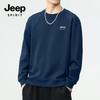 Мужской свитер JEEP SPIRIT с круглым вырезом и флисовой подкладкой, утяжеленный