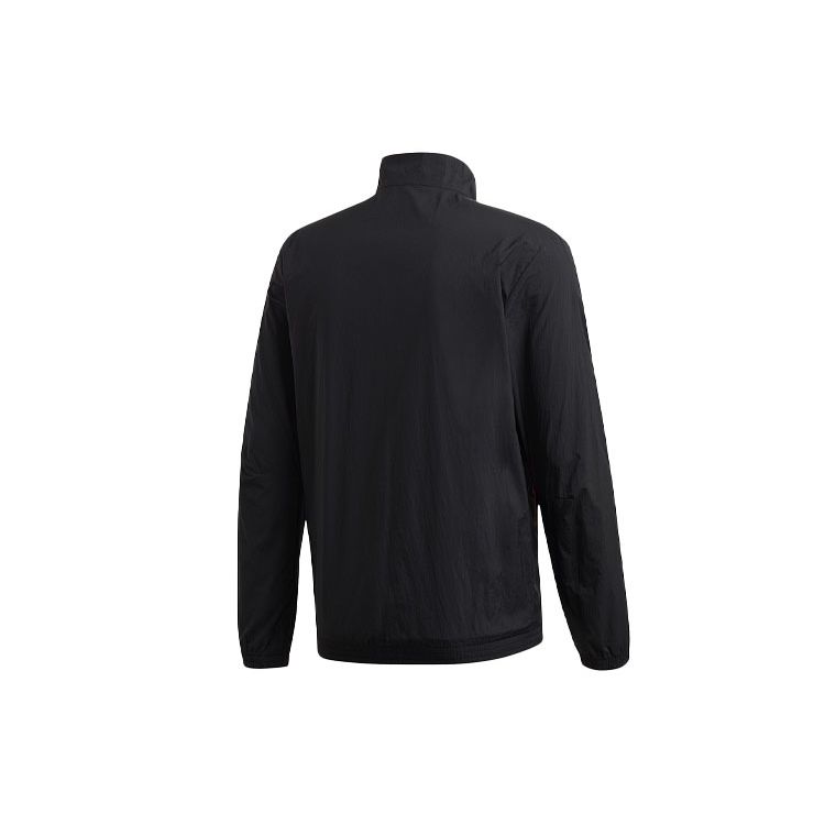 adidas Однотонная тканая спортивная куртка на воротнике-стойке мужская куртки Черный FL3902