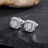 Gorgeous Green Cubic Zirconia Stud Earrings for Women Noble Wedding Party Earring Fine Birthday Gift Lady Fashion Jewelry