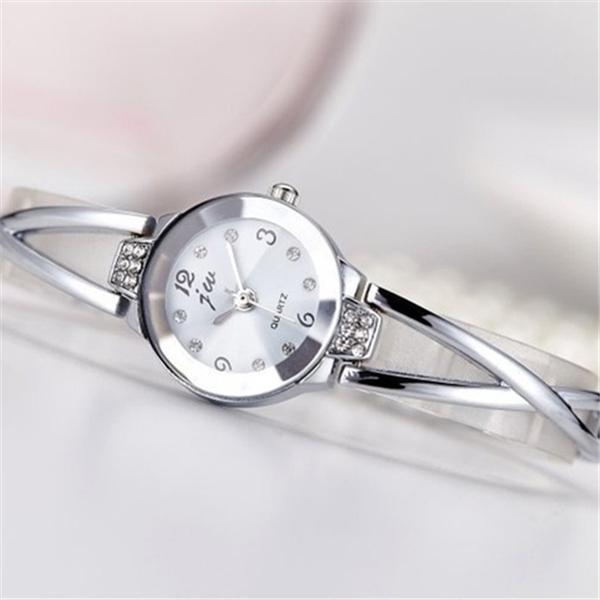 Роскошные часы со стразами для женщин и девочек, элегантные кварцевые наручные часы из нержавеющей стали, браслет