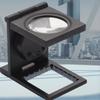 Glass Lens 10X Magnifier LED Lights Magnifying Glass Folding Magnifier  Fabric Inspection