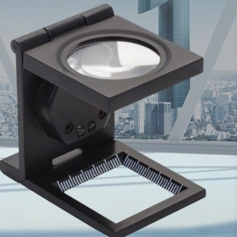 Glass Lens 10X Magnifier LED Lights Magnifying Glass Folding Magnifier  Fabric Inspection