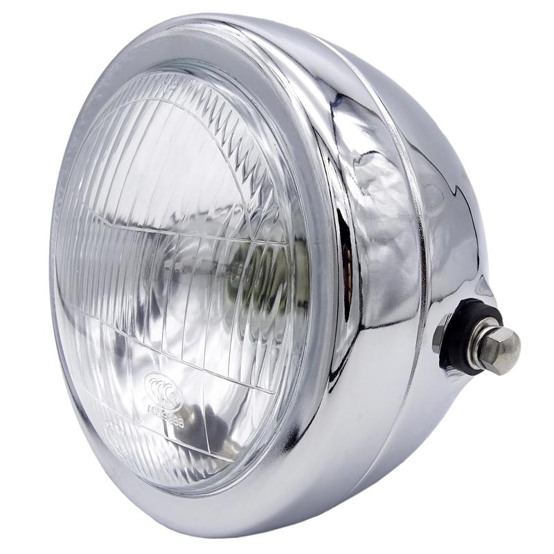 6 дюймов 35 Вт 12 В универсальная ретро металлическая противотуманная фара мотоциклетная фара с боковым креплением круглая фара с двигателем для держателя для Halley/Suzuki
