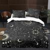 Sun Moon King Queen Duvet Cover Boho Magic Style Bedding Set For Teens Adults Golden Exotic Tribe 2/3pcs Polyester Quilt Cover