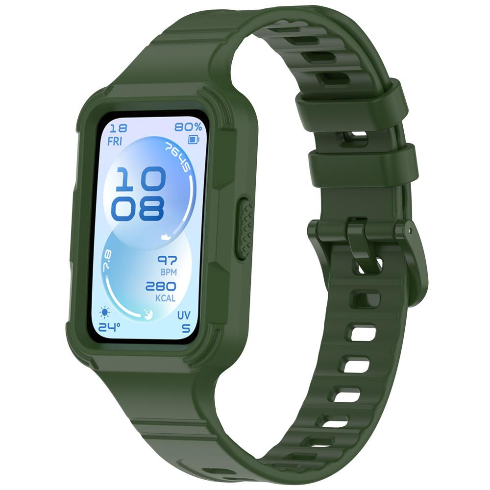 Мягкий силиконовый цельный защитный чехол + ремешок для Huawei Band 11, Ударопрочный спортивный сменный ремешок для умного браслета Huawei Band 11