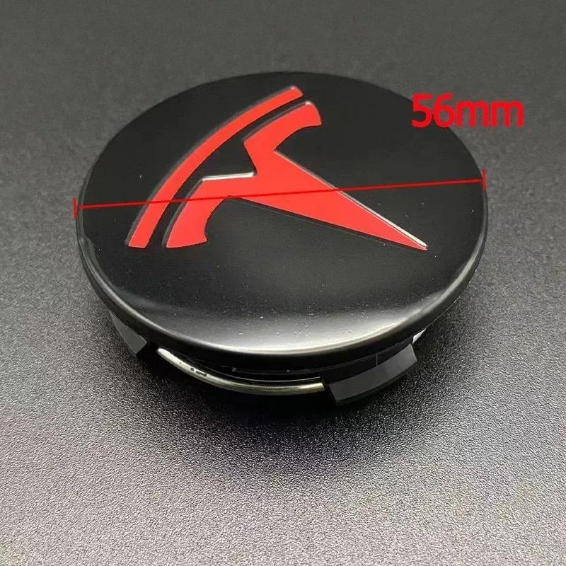 56mm Center Hub Caps for Tesla Model 3 Y S X Car Wheel Valve Cap Tire Lug Nut Protective Cover Exterior Decoration 25pcs / 29pcs