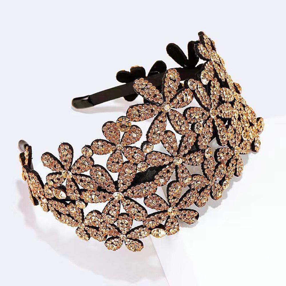 Anti-slip Hairband Flower Hair Clips Elegant Headband for Girl