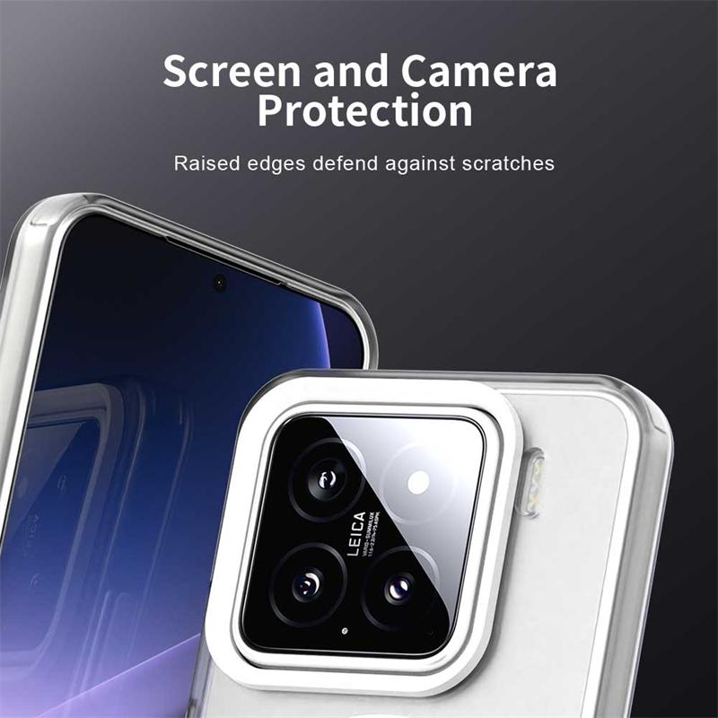 Для Xiaomi 15 Чехол Крышка Xiaomi Mi 15 Capa Противоударный Бампер Прозрачный Цвет Магнитный Матовый Прозрачный Fundas Xiaomi 15 Xiaomi15