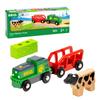Brio Power Farm Train for Ages 3 and Wooden Gift 36018, Up. [Toy, Toy, Locomotive, Car, (Birthday/Christmas)]