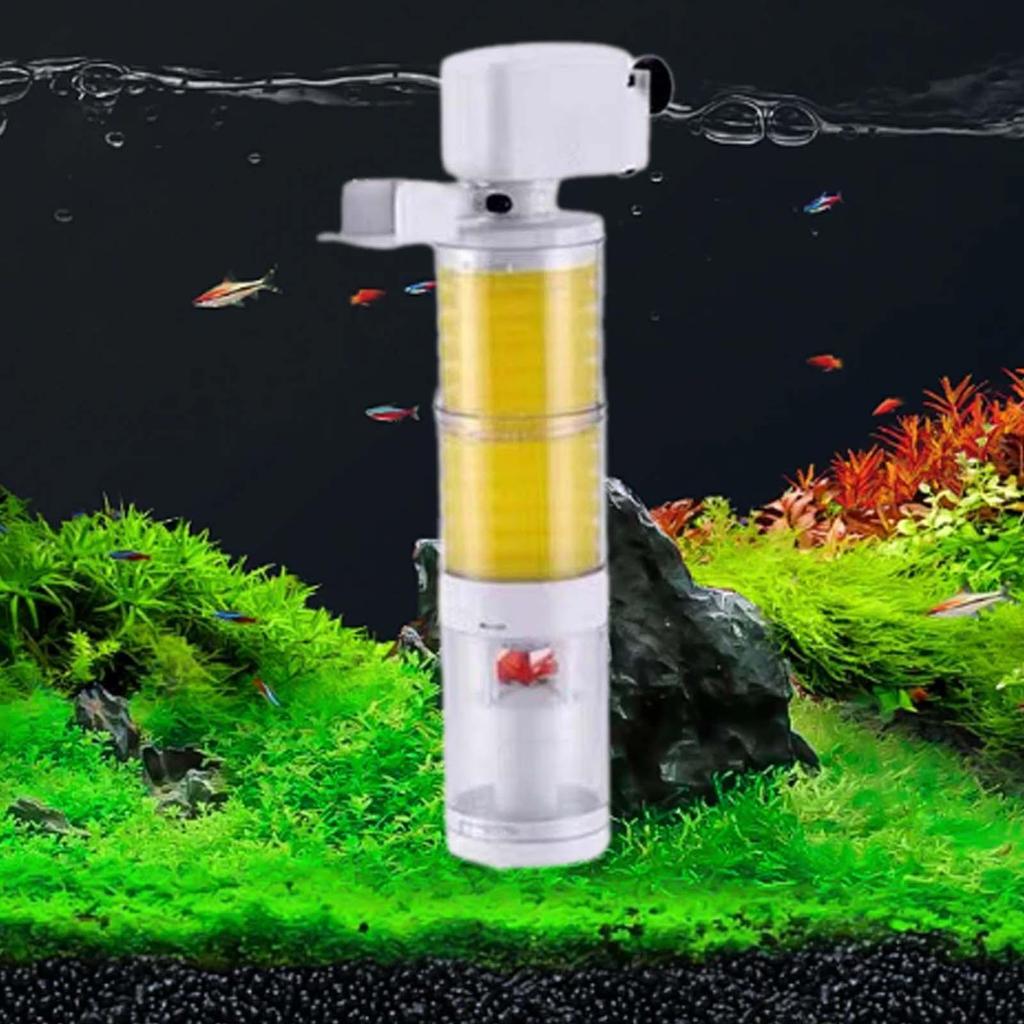 Фильтр для мелкого аквариума Очистка рыбных отходов Съемный сменный фильтр для воды