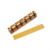 Guitar Brass Bridge Nut, Slotted Sturdy Easy To Install Musical Instrument Electric