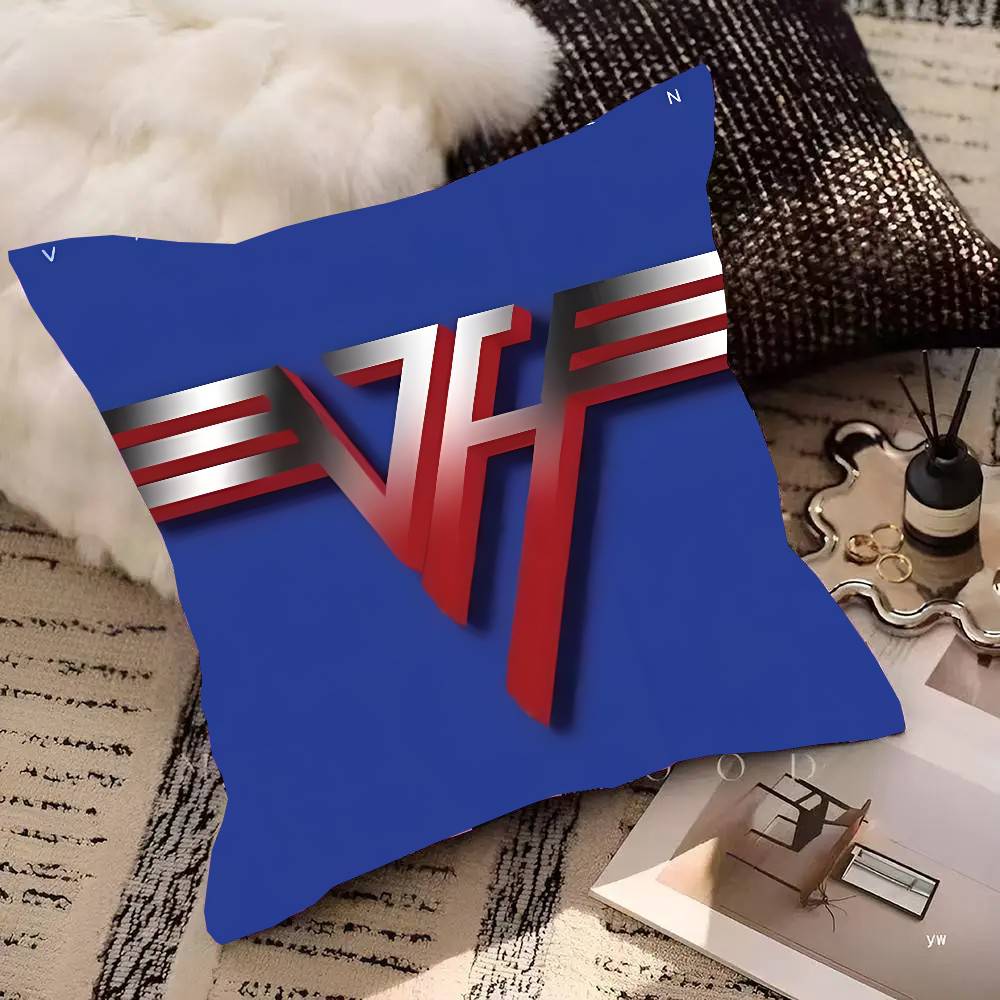 Eddie Van Halen Music Pillow Case Square Pillow Bedroom Sofa Leisure Comfort Cushion Car Living Room Home Decoration