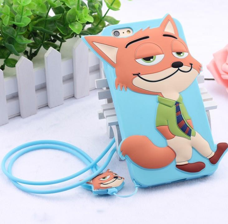 For Iphone 5 5s 6 6plus Zootopia Judy Hopps Nick Wilde Silicone Mobile Cover With Shockproof Features For Teen Gift