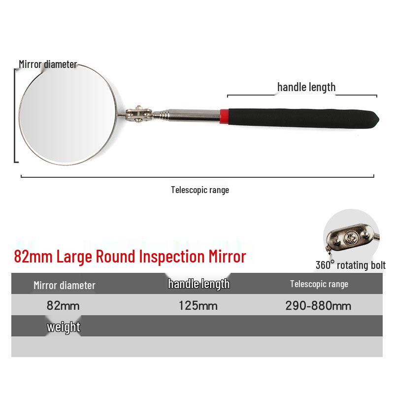 HD Telescopic Inspection Mirror - Universal Car Repair Reflector and Endoscope Rearview Tool