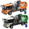 Awesome City Town Sanitation Garbage Truck Vehicle Car Building Blocks Kits Bricks Classic Model Assemble Toys for Boys Gift