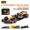 Alloy Simulation Mclaren F1 Mcl38 Monaco Racing Car Model Ornament Children Toy