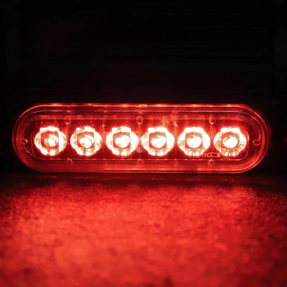 6LED Car Strobe Warning Light Grill Flashing Breakdown Emergency Light Car Truck Trailer Beacon Lamp LED Waterproof Side Light