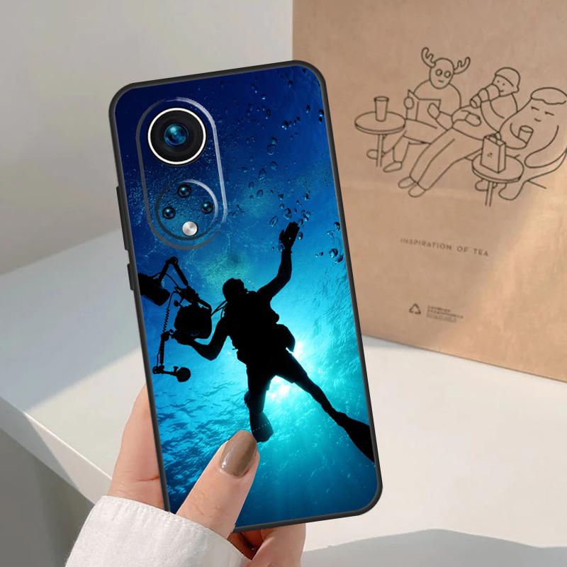 Дайвер Подводное Погружение Пещера Спелеология Для Honor Magic 8 5 6 7 Pro Чехол Для Honor 400 200 Lite 50 70 90 X8c X8b X9a X9b X9c X9d Win