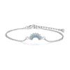 2Pcs Shiny Cubic Zircon Sun & Moon Bracelet Set For Women Adjustable Couple Bracelets Party Wedding Jewelry Gift