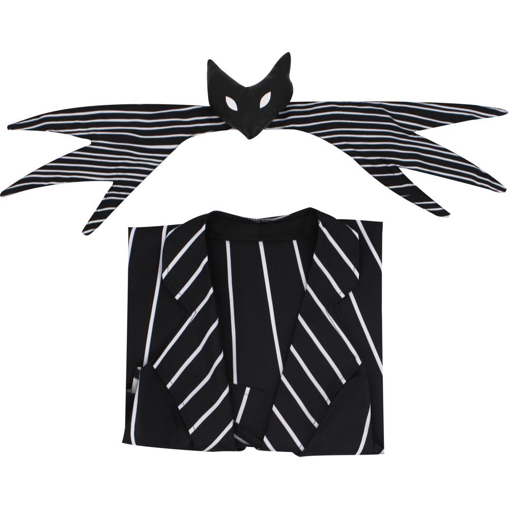 Аниме Костюм Косплей Джек Скеллингтон Рождественский Наряд Платье в Черную Полоску Для Женщин Костюм на Хэллоуин Для Женщин