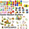 12-20 шт. Предварительно наполненные пасхальные яйца Наполнители для пасхальной корзины с конструктором Внутри Подарок пасхального яйца Наполнители для пасхальных яиц для мальчика девочки